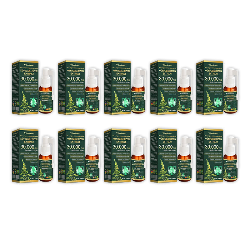 💖✅DE Offizieller Store: CareBreeze® Bio Lungenreinigungsspray mit Königskerzen-Extrakt(👨⚕️Wirkt direkt bei COPD, Asthma, chronischer Bronchitis (CB), Atemwegsinfektionen, Lungenkrebs, Sinusitis und anderen Erkrankungen)