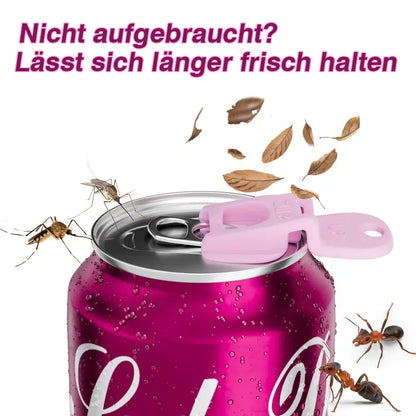 ✅GFOUK® 6er-Pack Getränkedosen-Schutzkappen 2.0 – Neu & verbessert, bunte Abdeckungen mit Easy-Tab-Öffnung für Cola, Bier und Softdrinks, Schutz vor Insekten, Bienen und Staub für Party, BBQ und Strand