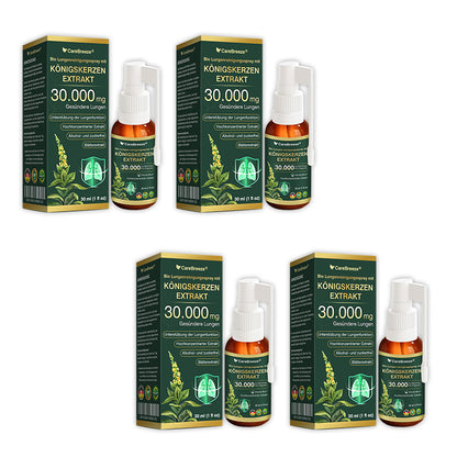 💖✅DE Offizieller Store: CareBreeze® Bio Lungenreinigungsspray mit Königskerzen-Extrakt（👨‍⚕️Wirkt direkt bei COPD, Asthma, chronischer Bronchitis (CB), Atemwegsinfektionen, Lungenkrebs, Sinusitis und anderen Erkrankungen）