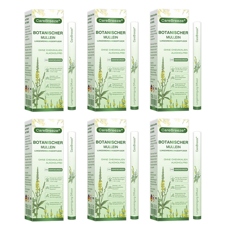 ✅Deutscher Besitz und Betrieb：CareBreeze® Botanischer Mullein Lungenreinigungsdiffusor(💝 LETZTER TAG 70% RABATT 💝)