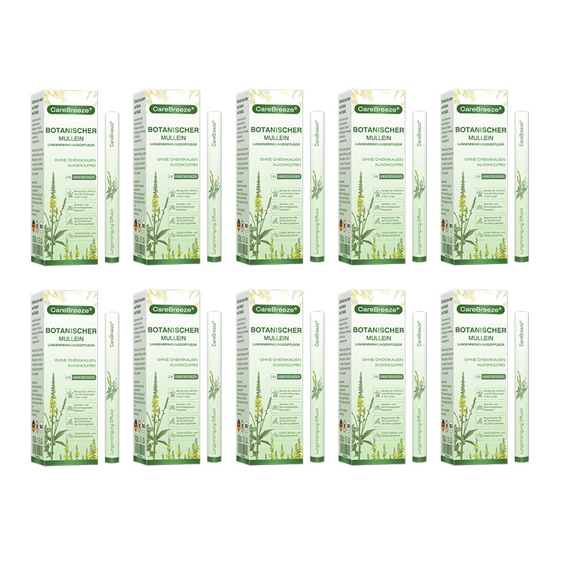 ✅Deutscher Besitz und Betrieb：CareBreeze® Botanischer Mullein Lungenreinigungsdiffusor(💝 LETZTER TAG 70% RABATT 💝)