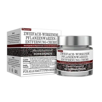 💖💖✅Pheromex® Zweifach-Wirkende Pflanzenwarzenentfernung-Creme(👨‍⚕️Hautwarzen, Akne, Hyperpigmentierung, Ekzem, Psoriasis, Rosazea, Warzen)