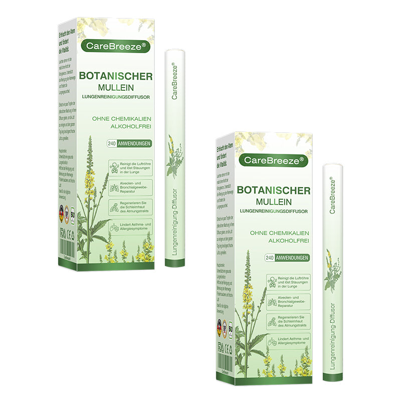 ✅Deutscher Besitz und Betrieb：CareBreeze® Botanischer Mullein Lungenreinigungsdiffusor(💝 LETZTER TAG 70% RABATT 💝)