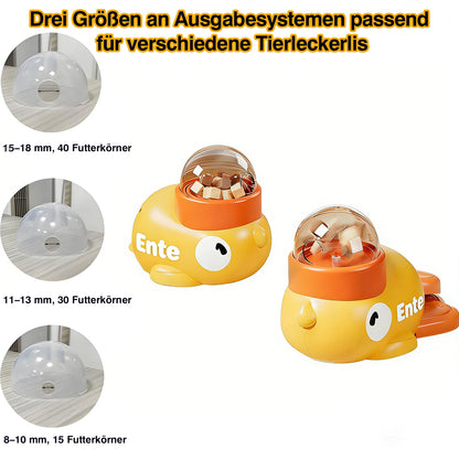 🐶🐱Interaktive Leckerli-Ausgabespielzeuge für Hunde gegen Langeweile + Leckerli-Spender für Katzen zur Beschäftigung in Innenräumen | Enten-Slow-Feeder reduziert Erbrechen & Angst