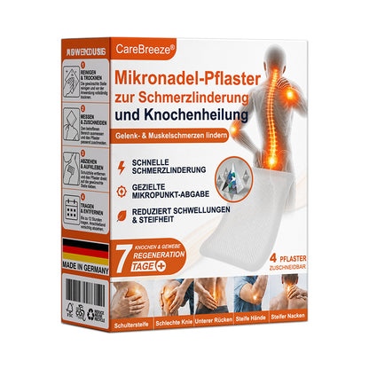 💝✅🇩🇪 CareBreeze® Mikronadel-Pflaster zur Schmerzlinderung und Knochenheilung(🧑‍⚕️ Linderung von Gelenkschwellungen, Schmerzen, Steifheit, Rötungen, Wärmegefühl, Druckempfindlichkeit und Gelenkermüdung)