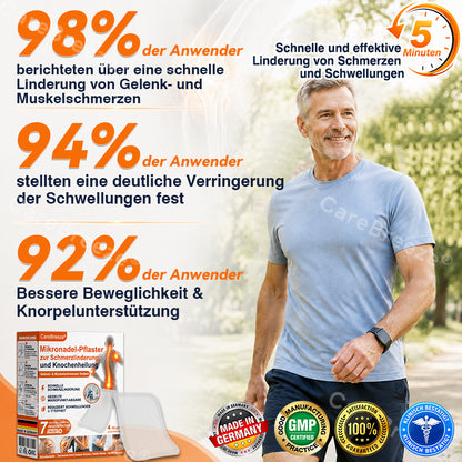 💝✅🇩🇪 CareBreeze® Mikronadel-Pflaster zur Schmerzlinderung und Knochenheilung(🧑‍⚕️ Linderung von Gelenkschwellungen, Schmerzen, Steifheit, Rötungen, Wärmegefühl, Druckempfindlichkeit und Gelenkermüdung)