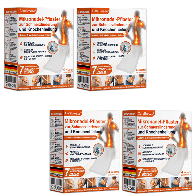 💝✅🇩🇪 CareBreeze® Mikronadel-Pflaster zur Schmerzlinderung und Knochenheilung(🧑‍⚕️ Linderung von Gelenkschwellungen, Schmerzen, Steifheit, Rötungen, Wärmegefühl, Druckempfindlichkeit und Gelenkermüdung)