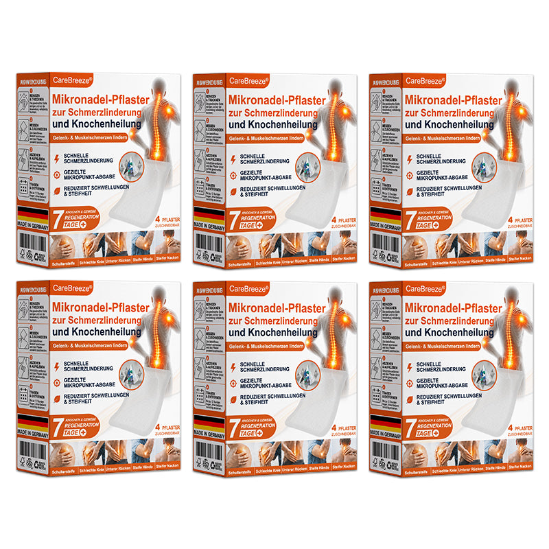 💝✅🇩🇪 CareBreeze® Mikronadel-Pflaster zur Schmerzlinderung und Knochenheilung(🧑‍⚕️ Linderung von Gelenkschwellungen, Schmerzen, Steifheit, Rötungen, Wärmegefühl, Druckempfindlichkeit und Gelenkermüdung)