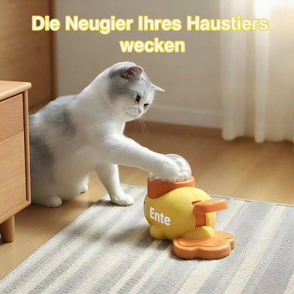 🐶🐱Interaktive Leckerli-Ausgabespielzeuge für Hunde gegen Langeweile + Leckerli-Spender für Katzen zur Beschäftigung in Innenräumen | Enten-Slow-Feeder reduziert Erbrechen & Angst