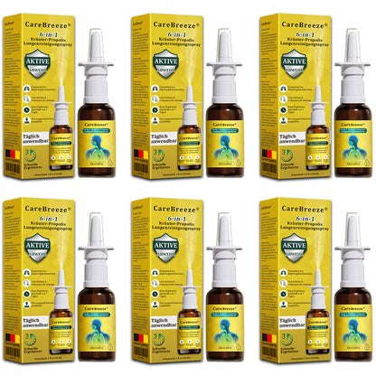 ⚡🐝✅Offizieller Store：CareBreeze® 6-in-1 Kräuter-Propolis Lungenreinigungsspray（👨‍⚕️Gezielte Anwendung bei COPD, Asthma, chronischer Bronchitis, Infektionen der Atemwege, Lungenkrebs und Sinusitis）