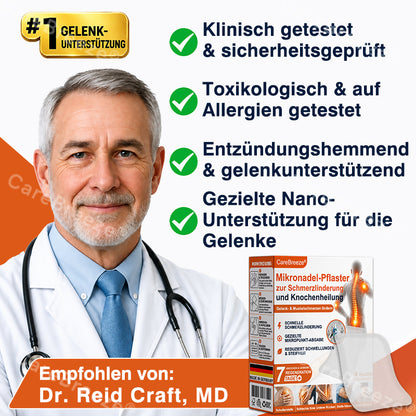 💝✅🇩🇪 CareBreeze® Mikronadel-Pflaster zur Schmerzlinderung und Knochenheilung(🧑‍⚕️ Linderung von Gelenkschwellungen, Schmerzen, Steifheit, Rötungen, Wärmegefühl, Druckempfindlichkeit und Gelenkermüdung)