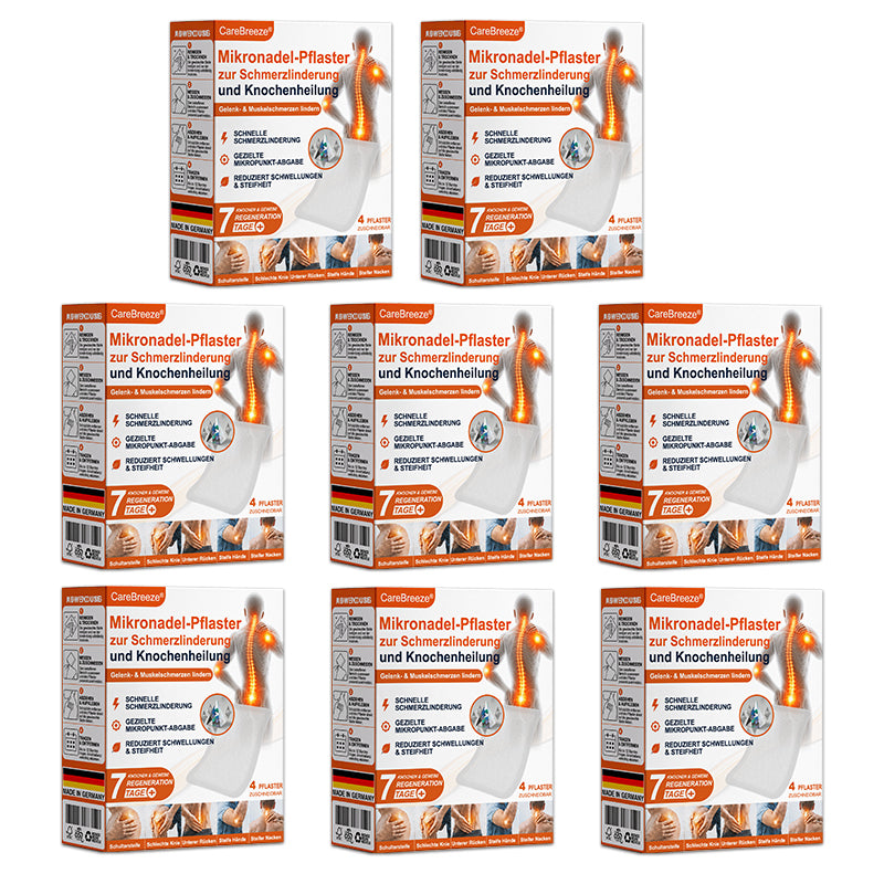 💝✅🇩🇪 CareBreeze® Mikronadel-Pflaster zur Schmerzlinderung und Knochenheilung(🧑‍⚕️ Linderung von Gelenkschwellungen, Schmerzen, Steifheit, Rötungen, Wärmegefühl, Druckempfindlichkeit und Gelenkermüdung)