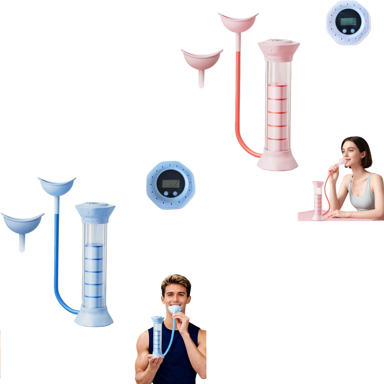 ✨2PC Blue+Pink