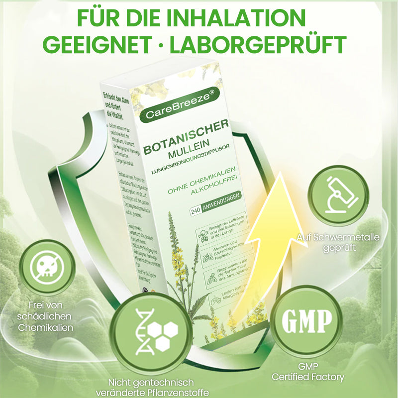 ✅Deutscher Besitz und Betrieb：CareBreeze® Botanischer Mullein Lungenreinigungsdiffusor(💝 LETZTER TAG 70% RABATT 💝)